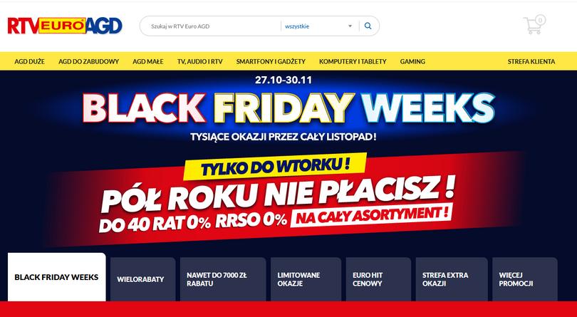 rtv euro agd black weekes promocje