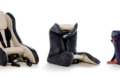 Inflatable Child Seat Concept – ultralekki, nadmuchiwany fotelik samochodowy od Volvo