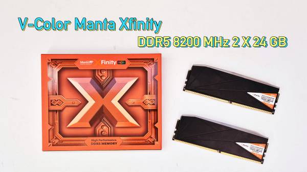 V-color Manta Xfinity RGB 8200 MHz — sprawdzam superszybką pamięć DDR5 prosto z Tajwanu