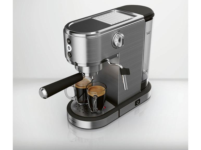 Ekspres do kawy ciśnieniowy kolbowy Slim SSMS 1350 B2, 1350 W marki Silvercrest