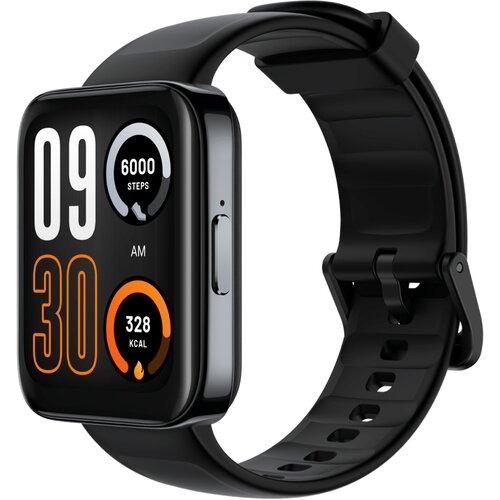 Męski smartwatch Realme Watch 3 Pro w kolorze czarnym na białym tle.
