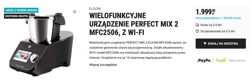 Eldom Perfect Mix 2 MFC2506 biedronka home