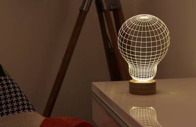 BULBING – designerska lampka wykorzystująca złudzenie optyczne