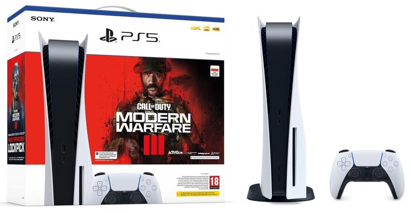 PS5 w zestawie z grą Modern Warfare 3