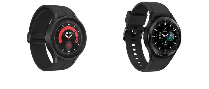 Smartwatch Galaxy Watch 4 Classic oraz Galaxy Watch 5, poprzednie modele zegarka Galaxy Watch 6.
