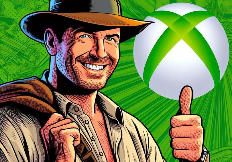 Indiana Jones Xbox grafika stworzona przez SI