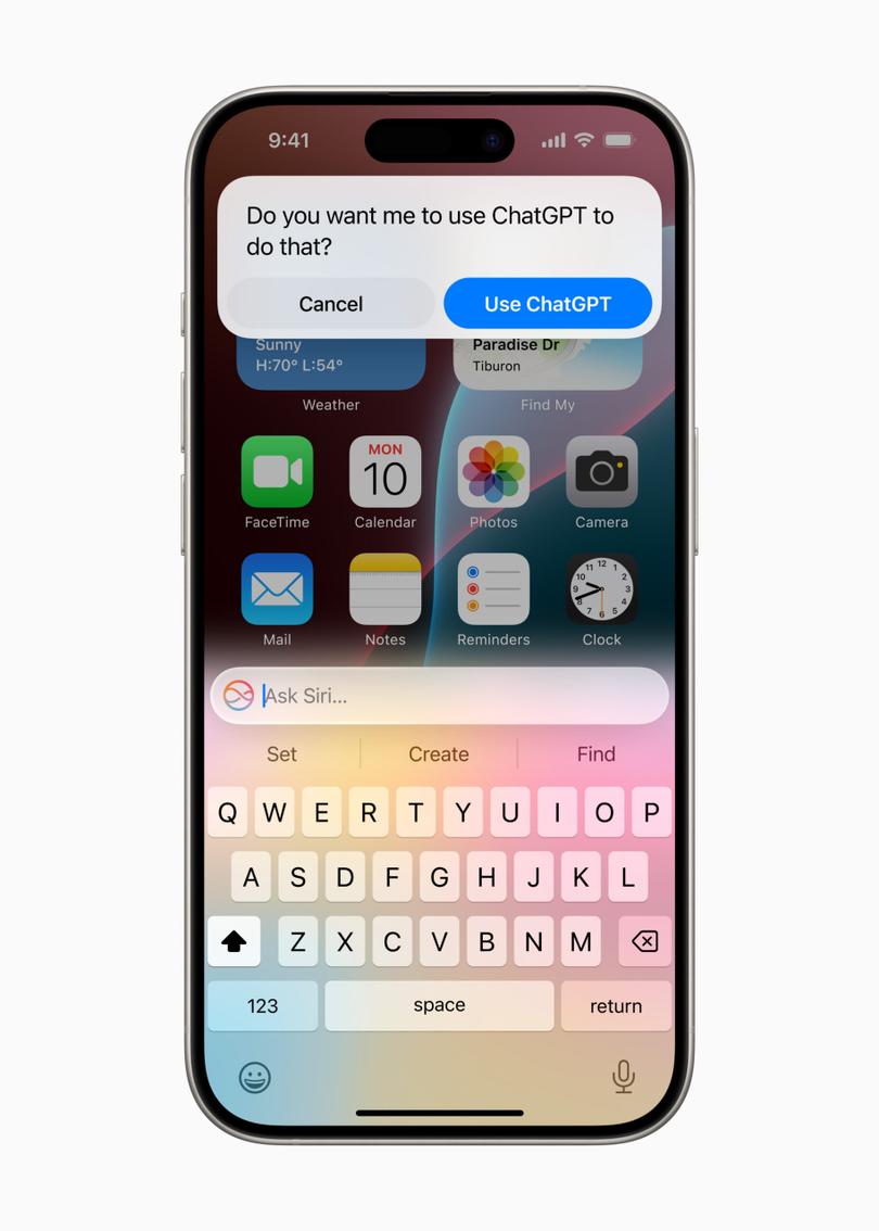 Apple chatGPT wsparcie