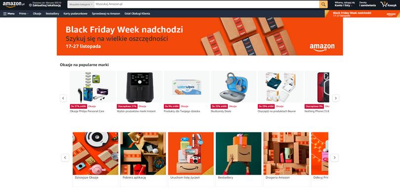 Amazon promocje na black week