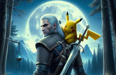 Pikachu jako Wiedźmin? Sprawdź jak to widzi SI. Geralt z Rivii w świecie Pokemon to szaleństwo