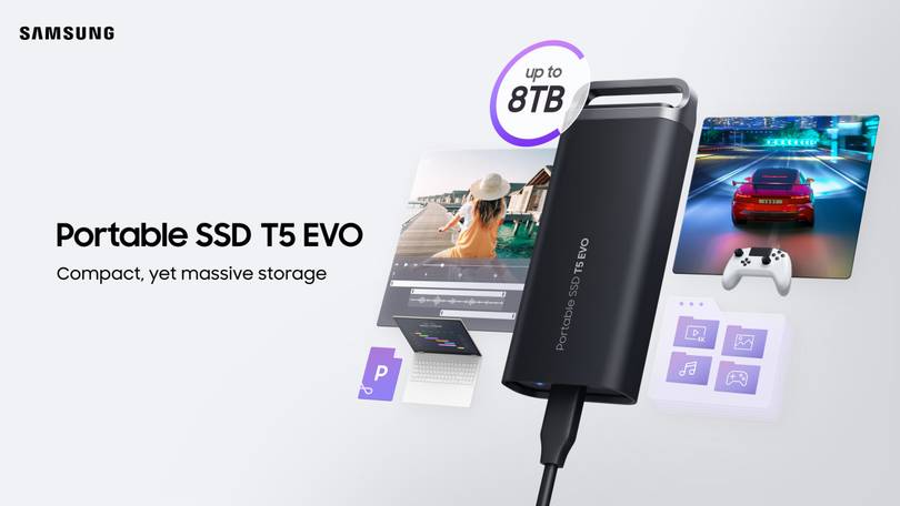 Pierwszy taki w historii. Samsung prezentuje dysk T5 Evo. Co w nim takiego wyjątkowego?